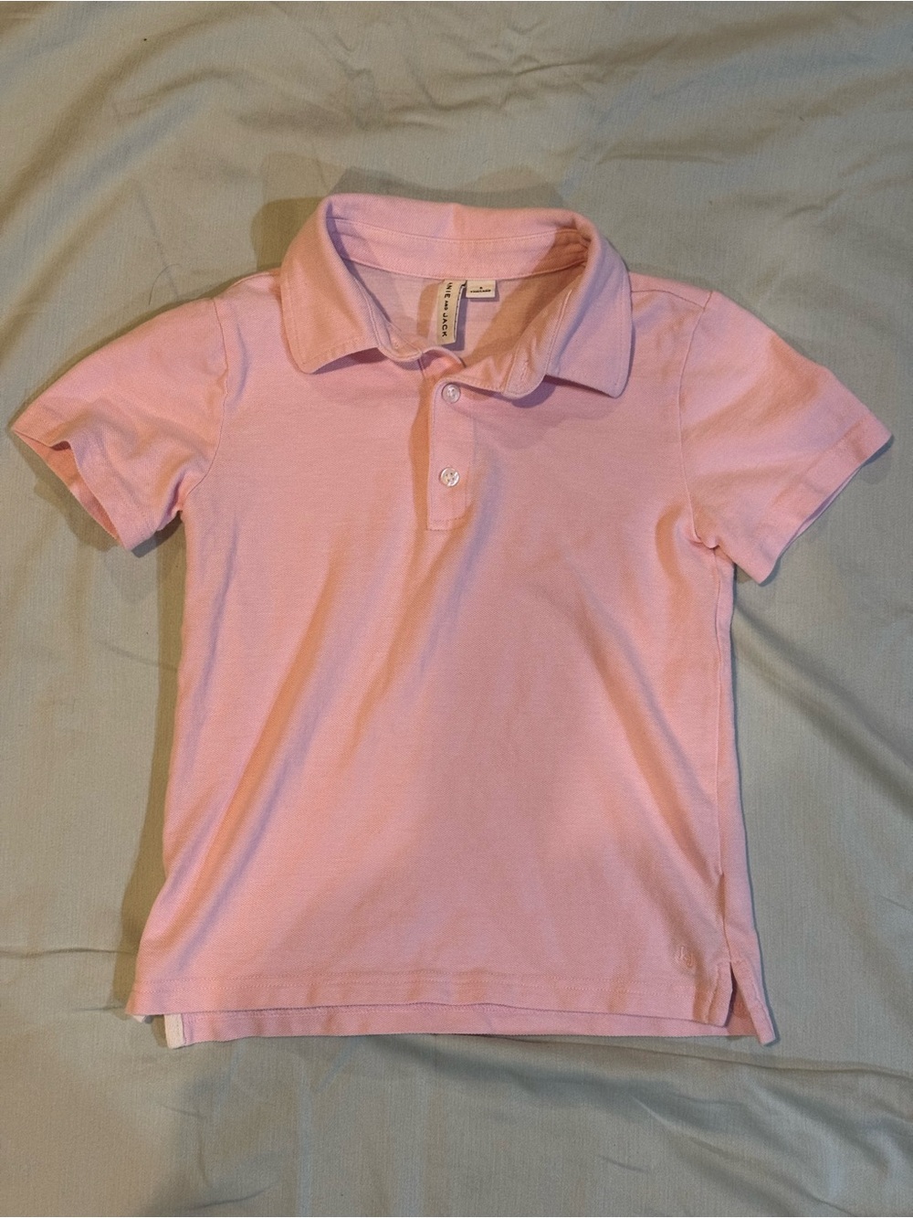 Janie and Jack Light Pink Short Sleeve Polo
